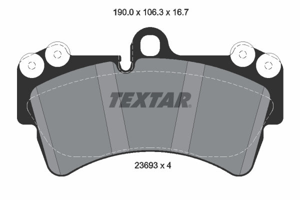 set placute frana,frana disc 2369302 TEXTAR