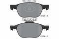 set placute frana,frana disc 2372301 TEXTAR