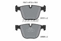 set placute frana,frana disc 2373101 TEXTAR