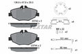 set placute frana,frana disc 2374303 TEXTAR