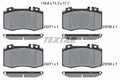 set placute frana,frana disc 2374502 TEXTAR