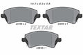 set placute frana,frana disc 2376601 TEXTAR