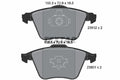 set placute frana,frana disc 2391201 TEXTAR