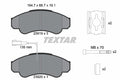 set placute frana,frana disc 2391901 TEXTAR