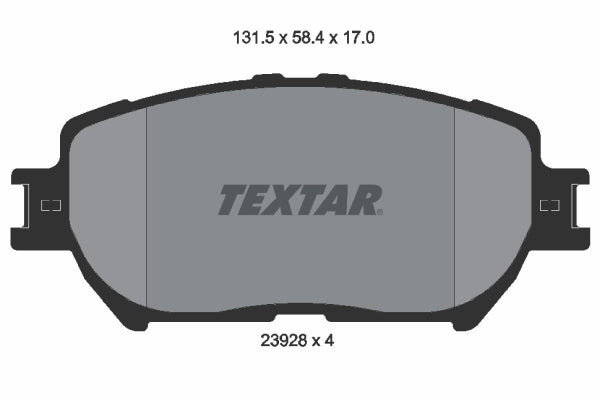 set placute frana,frana disc 2392801 TEXTAR
