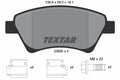 set placute frana,frana disc 2393001 TEXTAR