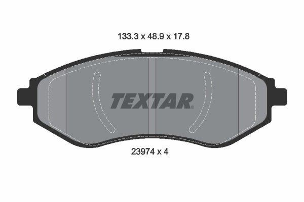 set placute frana,frana disc 2397401 TEXTAR