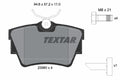 set placute frana,frana disc 2398001 TEXTAR