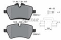 set placute frana,frana disc 2398404 TEXTAR