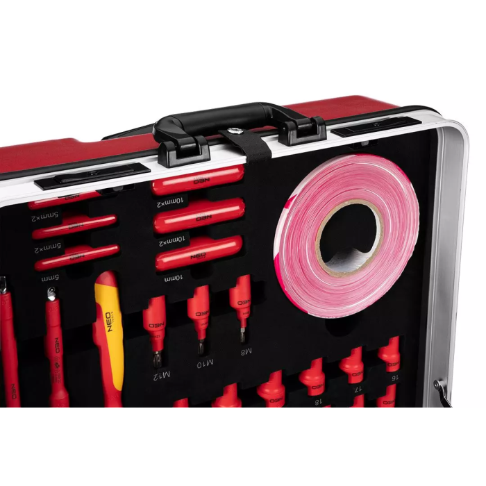 Set scule izolate VDE pentru repararea masinilor electrice si hibride 51 piese Neo Tools - 1312