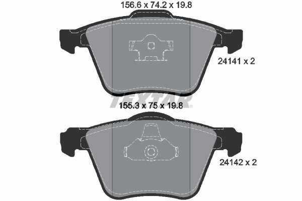 set placute frana,frana disc 2414101 TEXTAR