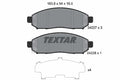 set placute frana,frana disc 2422701 TEXTAR