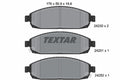 set placute frana,frana disc 2425001 TEXTAR