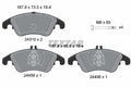 set placute frana,frana disc 2431001 TEXTAR