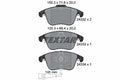 set placute frana,frana disc 2433301 TEXTAR