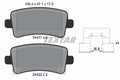 set placute frana,frana disc 2442101 TEXTAR
