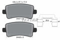 set placute frana,frana disc 2442102 TEXTAR