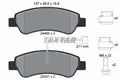 set placute frana,frana disc 2446503 TEXTAR