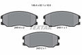 Set placute frana TEXTAR 2451001