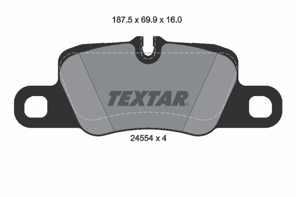set placute frana,frana disc 2455402 TEXTAR