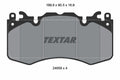 set placute frana,frana disc 2465901 TEXTAR