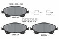 set placute frana,frana disc 2466801 TEXTAR