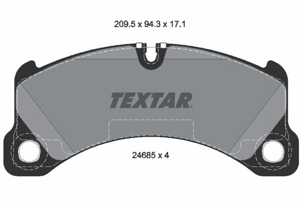set placute frana,frana disc 2468501 TEXTAR