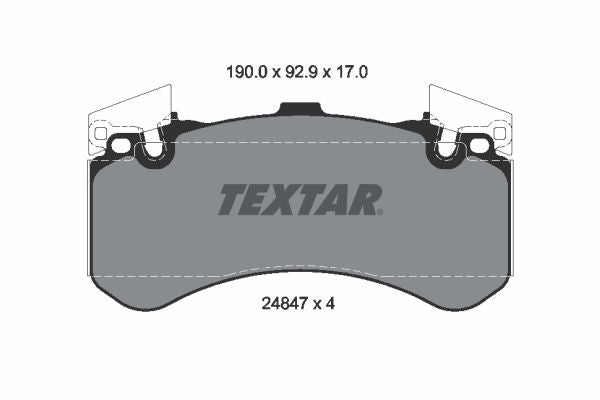 set placute frana,frana disc 2484701 TEXTAR