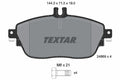 set placute frana,frana disc 2486901 TEXTAR