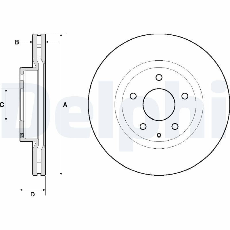 Disc frana BG4713C DELPHI