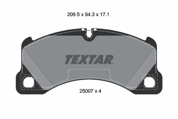 set placute frana,frana disc 2500701 TEXTAR