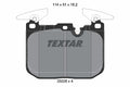 set placute frana,frana disc 2502801 TEXTAR