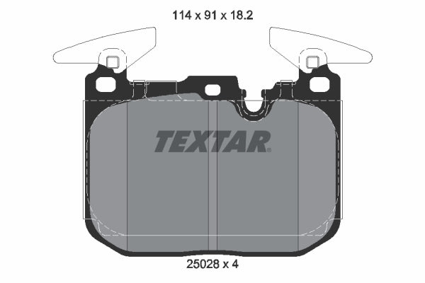 set placute frana,frana disc 2502801 TEXTAR