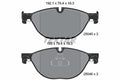 set placute frana,frana disc 2504501 TEXTAR
