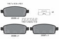 set placute frana,frana disc 2509602 TEXTAR