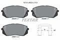 set placute frana,frana disc 2520501 TEXTAR