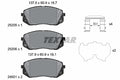 set placute frana,frana disc 2520504 TEXTAR