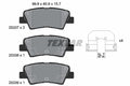 set placute frana,frana disc 2533703 TEXTAR