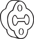 Banda cauciuc, sistem de esapament 255-170 BOSAL