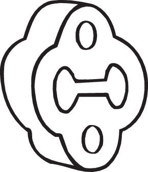 Banda cauciuc, sistem de esapament 255-170 BOSAL