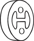 Banda cauciuc, sistem de esapament 255-383 BOSAL