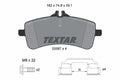 set placute frana,frana disc 2558701 TEXTAR