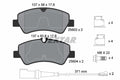 set placute frana,frana disc 2560303 TEXTAR