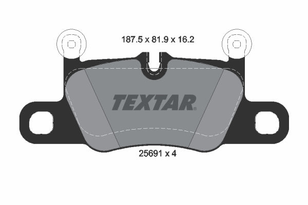 set placute frana,frana disc 2569101 TEXTAR