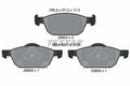 set placute frana,frana disc 2580401 TEXTAR