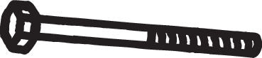 Surub, sistem de esapament 258-907 BOSAL