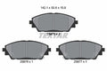 set placute frana,frana disc 2587501 TEXTAR