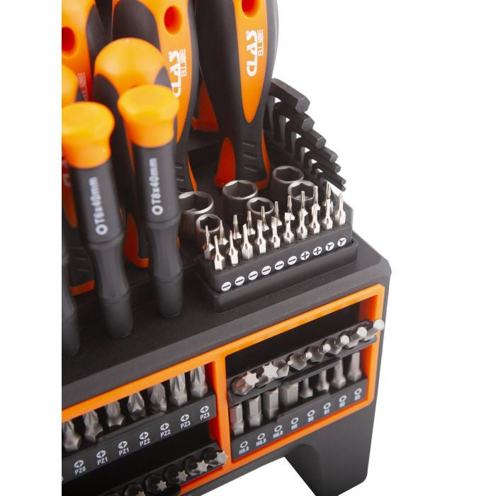 SET ȘURUBELNIȚĂ + BITURI (114 BUCĂȚI) Clas - OS1030BL