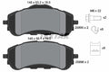 set placute frana,frana disc 2589501 TEXTAR