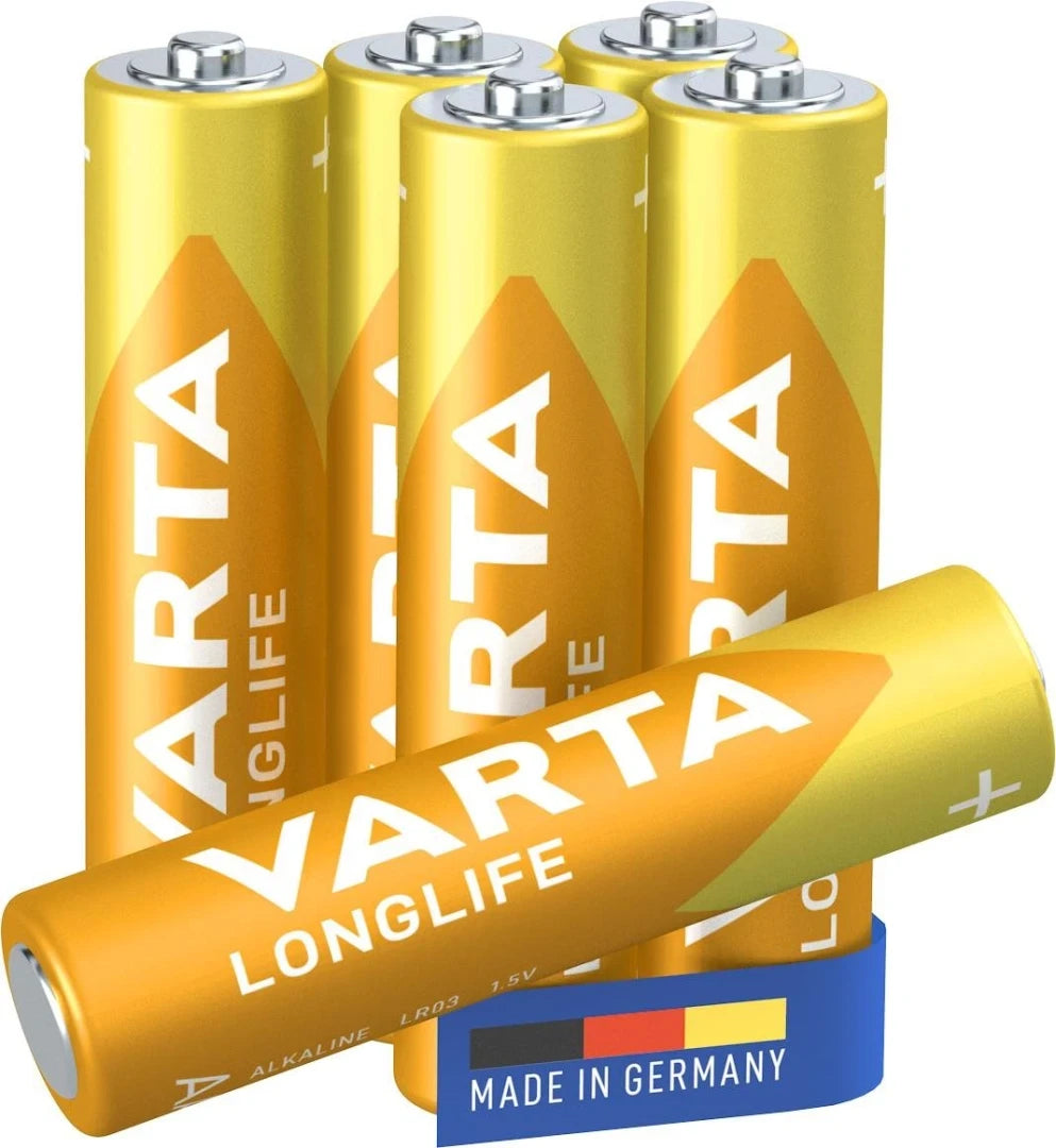 Baterie Varta LongLife AAA - LR03 1.5V (Alcalina) 6 buc - 13048344